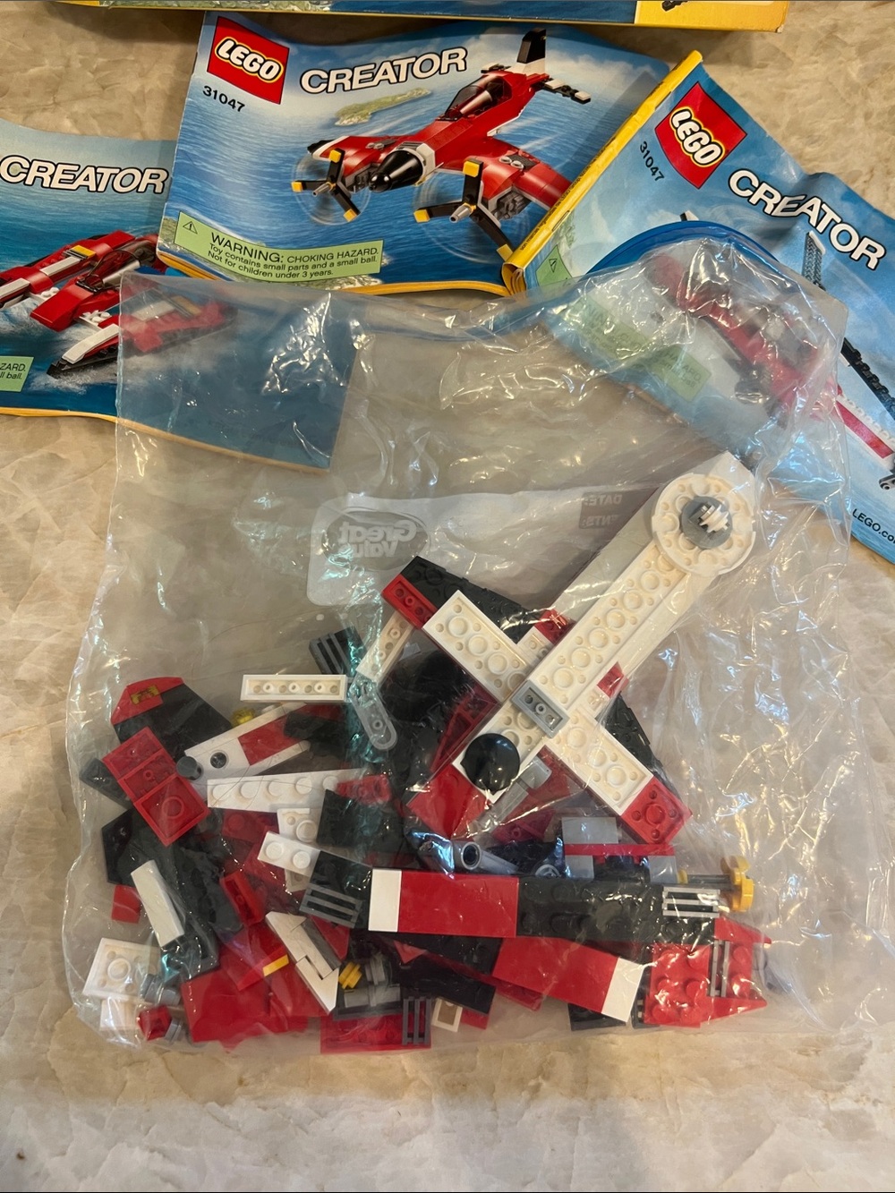 ❤️3/$25 Lego Creator 3 in 1 Propeller Plane Building Set #31047 - Picture 7 of 7